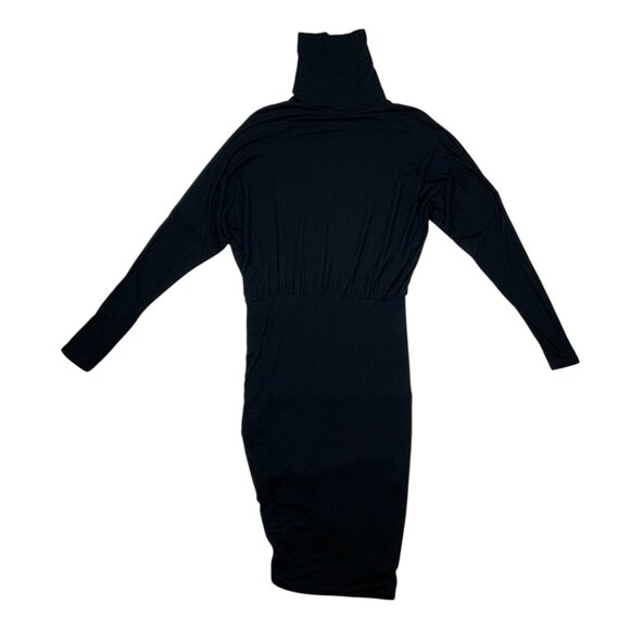 Veronica Beard Jeans Manda Dress M Black Turtleneck - Picture 12 of 13